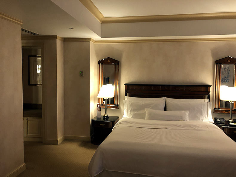 ウエスティンホテル東京　スイートルームのベッド