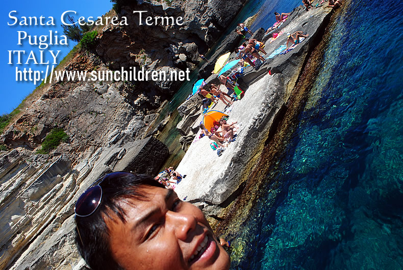 イタリアの海を楽しむ-サンタチェザーレ・テルメ旅行-Santa Cesarea Terme travel アドリア海、地中海を楽しむ