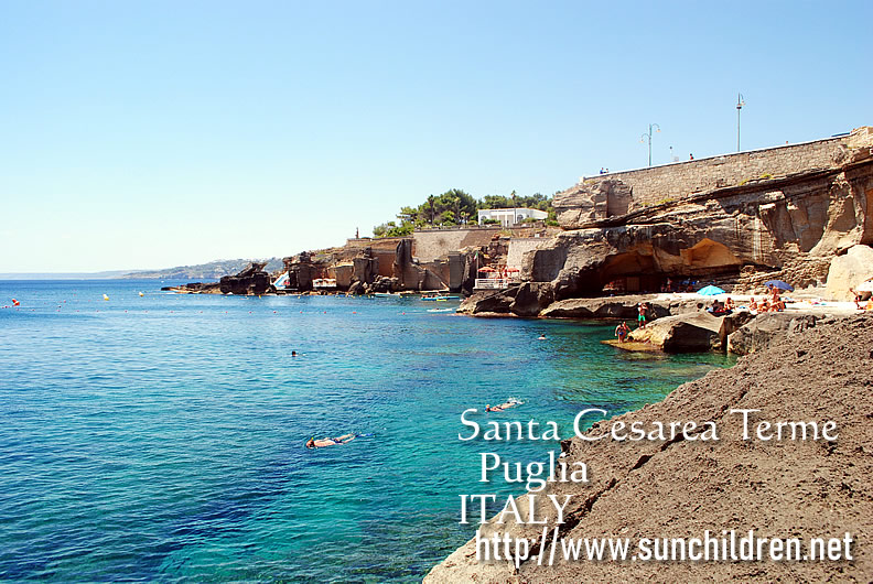 サンタチェザーレ・テルメ旅行-Santa Cesarea Terme travel アドリア海、地中海を楽しむ